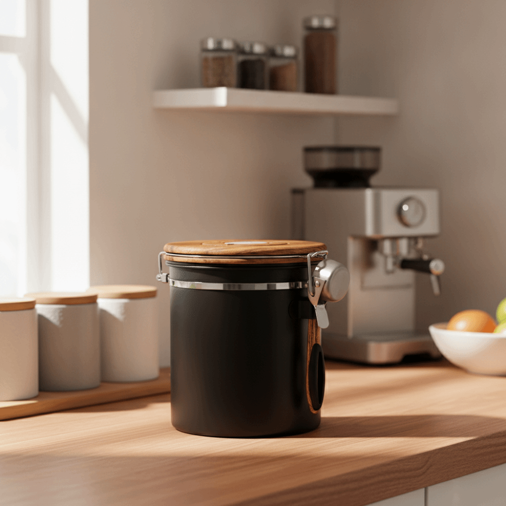 Coffee Tea Leaf And Bean - 304 스테인리스 스틸 커피 원두 보관