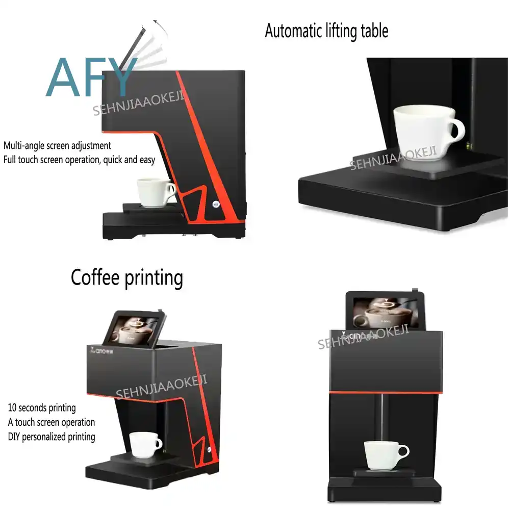 Coffee Tea Machine For Home - 자동 터치스크린 밀크티 커피 프린터용 3D