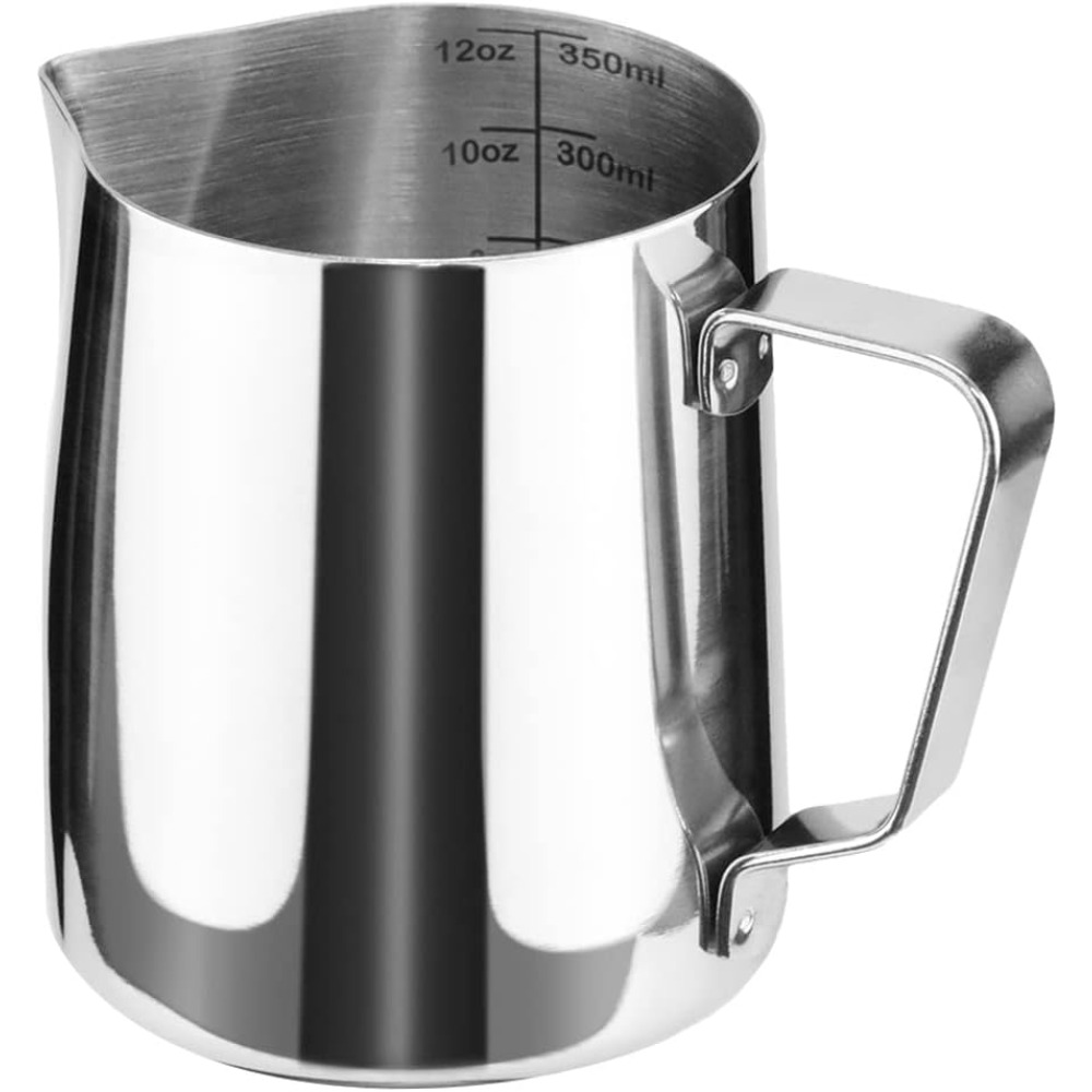 Barista Milk Jug - 스테인리스 스틸 우유 거품기 12온스(350ml) 카푸치노
