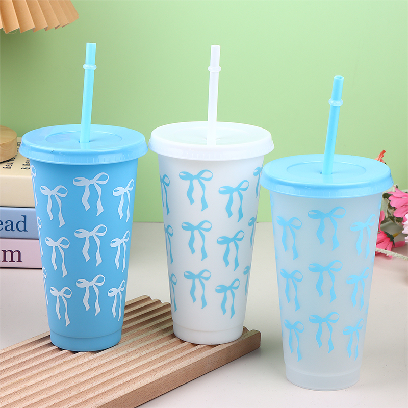 Coffee Tea Gift - 1개 710ml 빨대 뚜껑 커피컵 주스