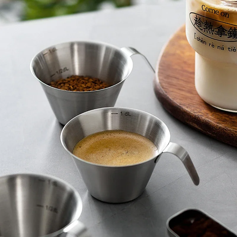 Barista Milk Jug - 스테인리스 스틸 에스프레소 컵, 작은 커피