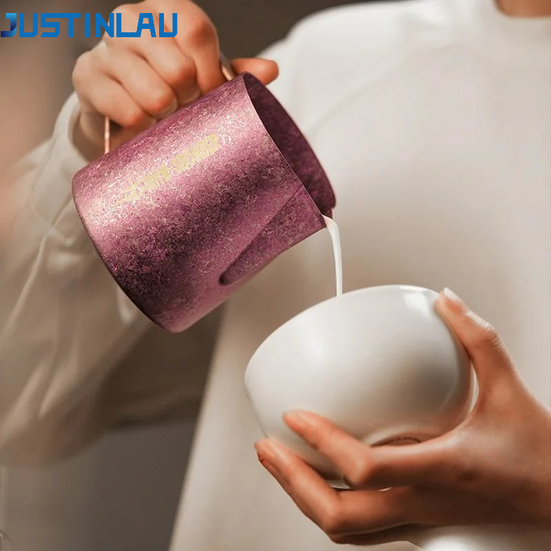 Barista Milk Jug - 저스틴라우 600ml 순수 티타늄 우유 주전자