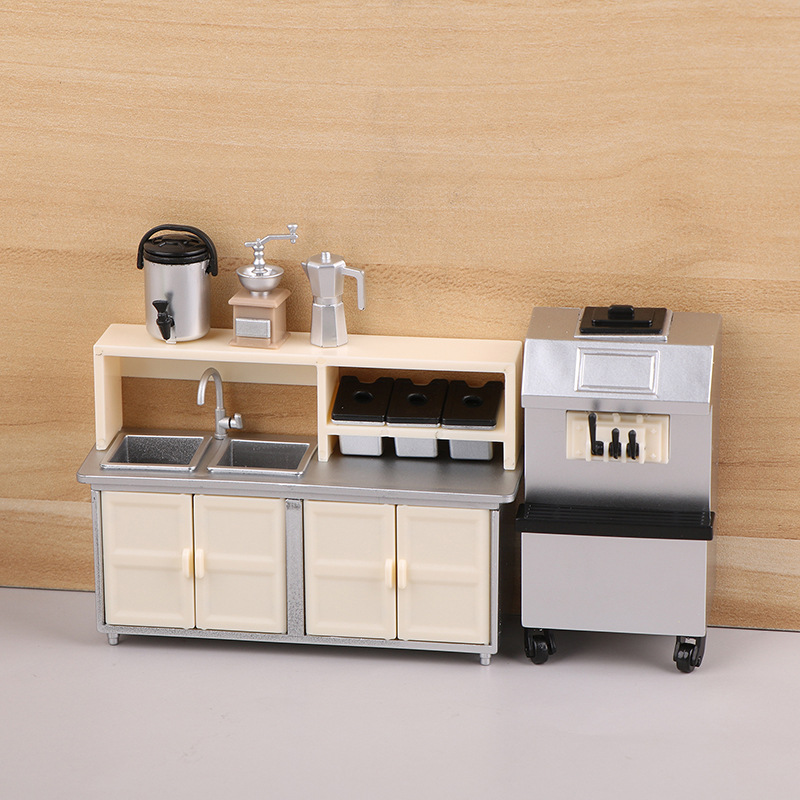Coffee Tea Machine For Home - 1:12 인형 집 미니 밀크 티