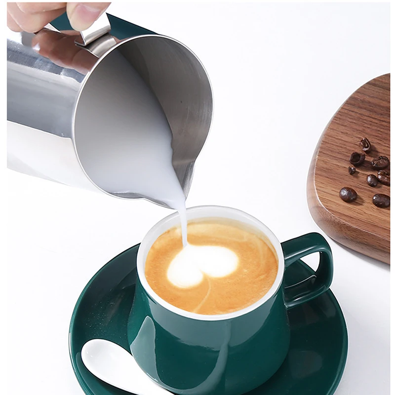 커피 우유 거품기 라떼 아트 우유 거품 투수 스테인리스 - Barista Milk Jug 리뷰 및 가격