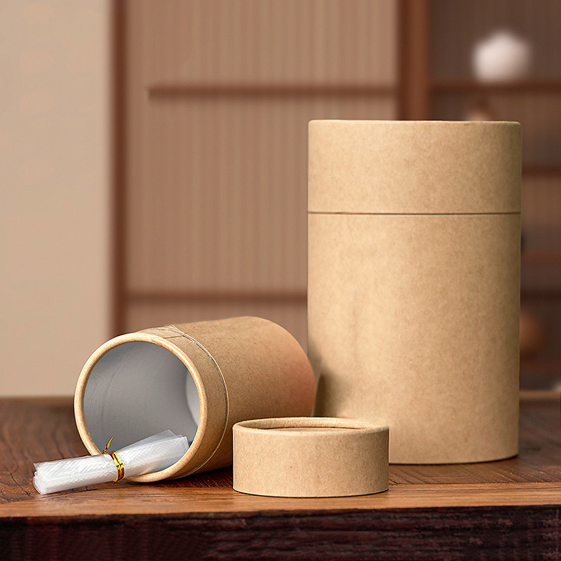 1PCS 새로운 크래프트 종이 튜브 라운드 에센셜 오일 - Coffee Tea Gift 리뷰 및 가격