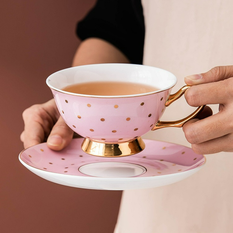 세라믹 핑크 커피 머그잔과 접시가 있는 티컵, 사무실용 - Coffee Tea For Me 리뷰 및 가격