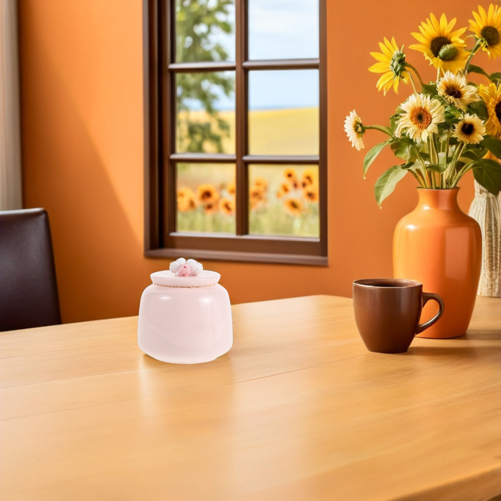 세라믹 차 보관 용기 핑크색 도자기 식품 보관 용기 밀 - Coffee Tea Leaf And Bean 리뷰 및 가격
