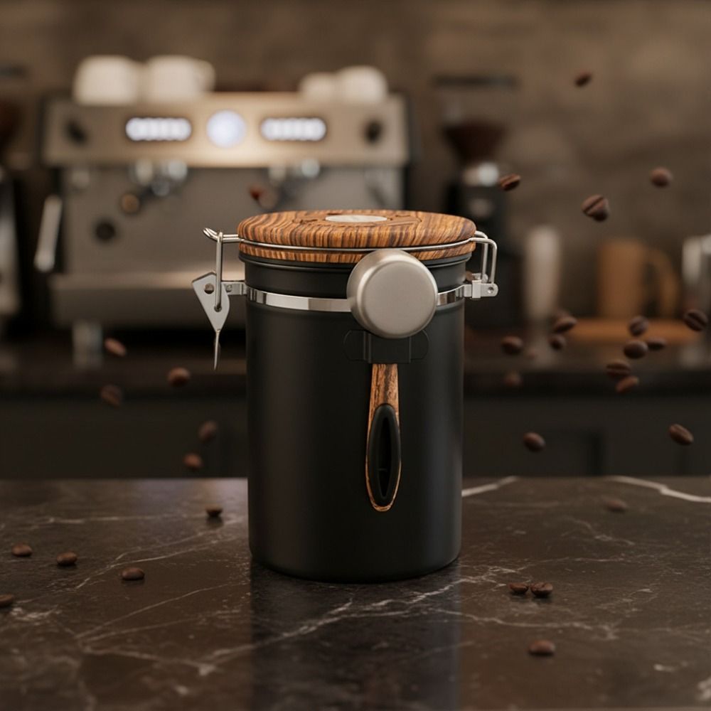 304 스테인리스 스틸 커피 원두 보관 탱크, 스푼 포 - Coffee Tea Leaf And Bean 리뷰 및 가격