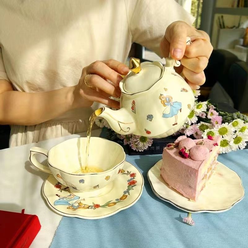앨리스 세라믹 티&커피 세트 (토끼 디자인) 고급 생일 - Coffee Tea Gift 리뷰 및 가격