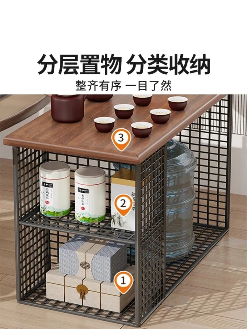 소파 거실 사이드 캐비닛 다층 수납 랙 티 테이블 이동 - Coffee Tea Room 리뷰 및 가격