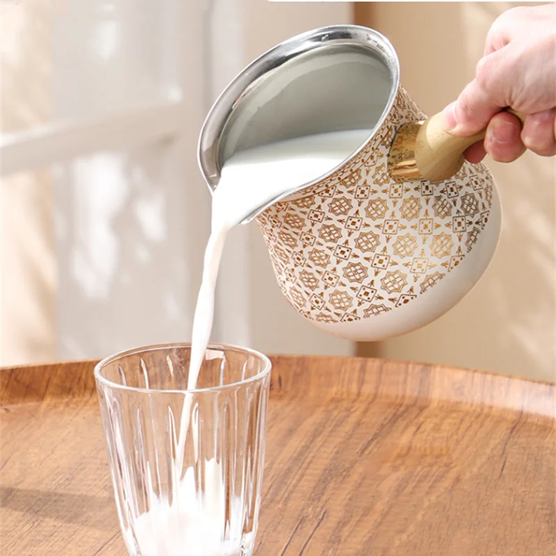뚜껑이 있는 스테인리스 스틸 커피 포트 초콜릿 버터 밀 - Coffee Tea Jug 리뷰 및 가격