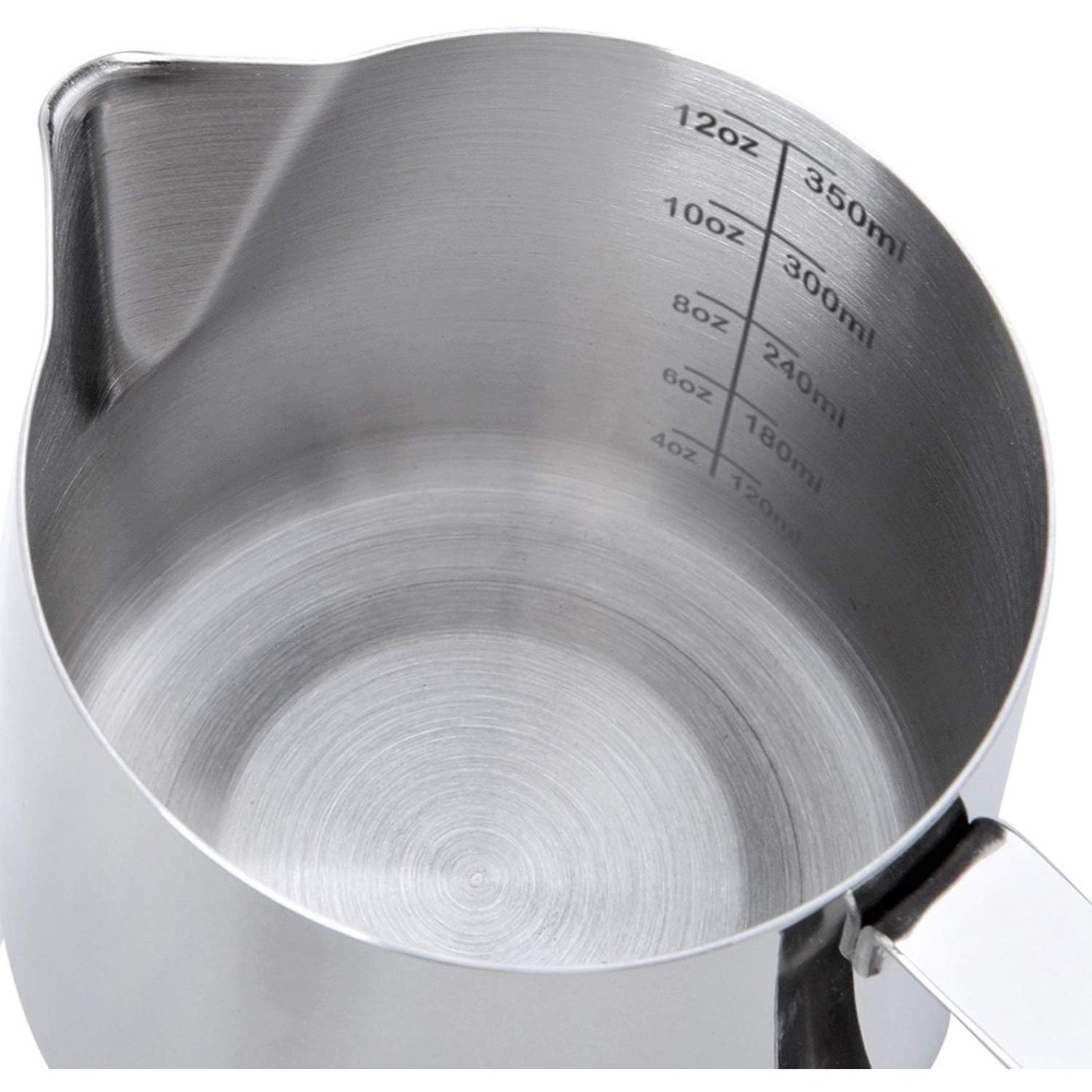 스테인리스 스틸 우유 거품기 12온스(350ml) 카푸 - Barista Milk Jug 리뷰 및 가격