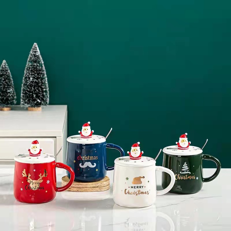 창의적인 귀여운 만화 크리스마스 세라믹 머그잔, 산타  - Coffee Tea Gift 리뷰 및 가격