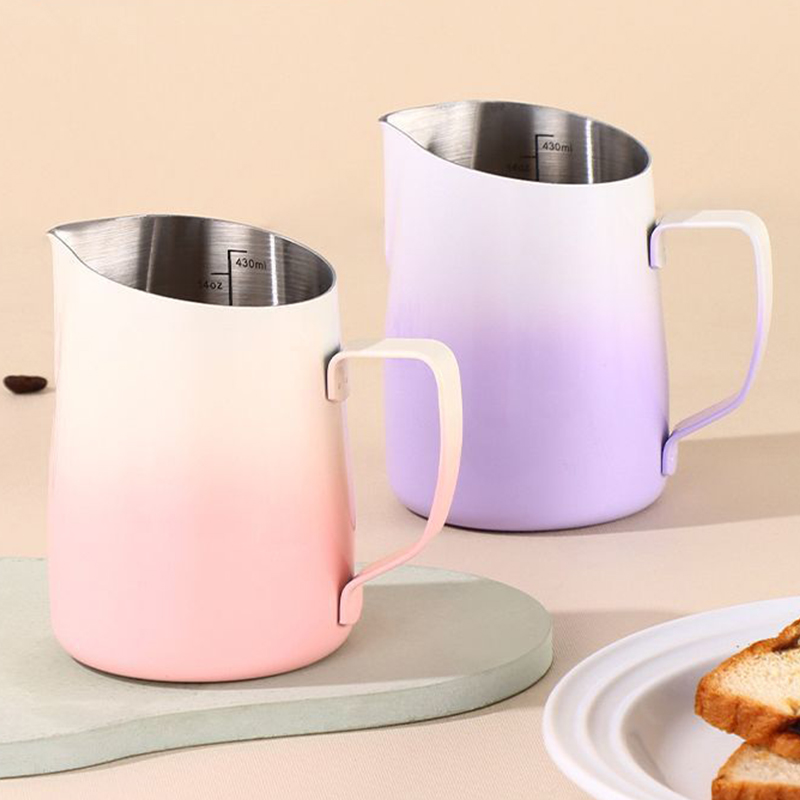 우유 거품기 스테인리스 용기 450ML 거품 피처 커피 - Barista Milk Jug 리뷰 및 가격