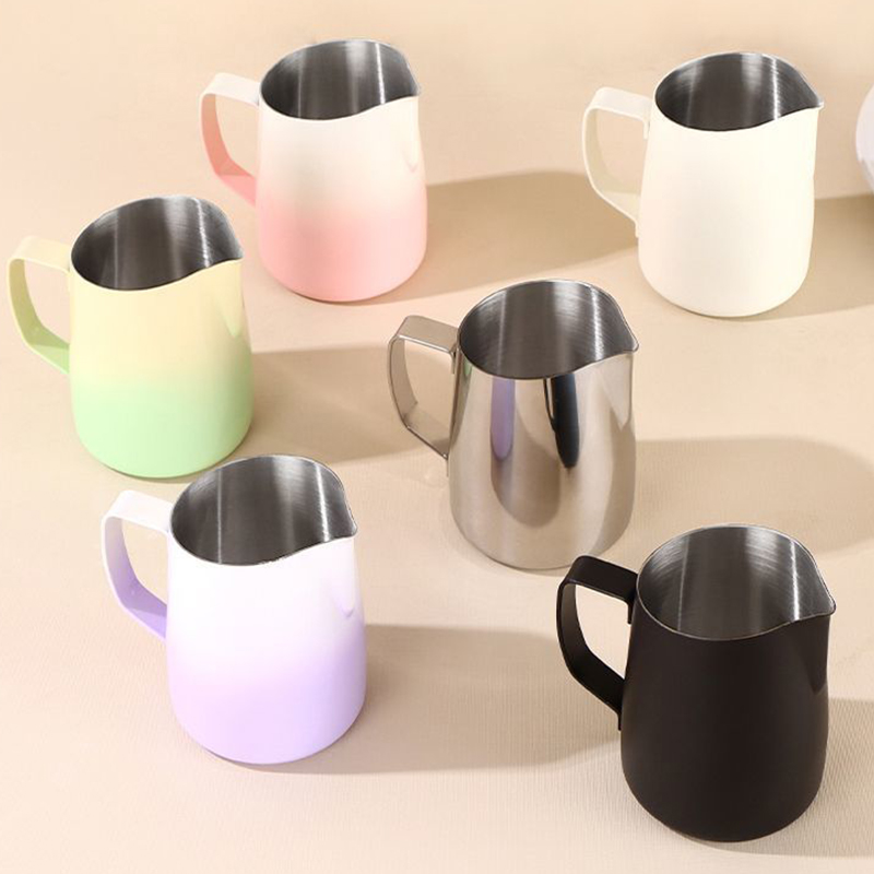 우유 거품기 스테인리스 용기 450ML 거품 피처 커피 - Barista Milk Jug 리뷰 및 가격