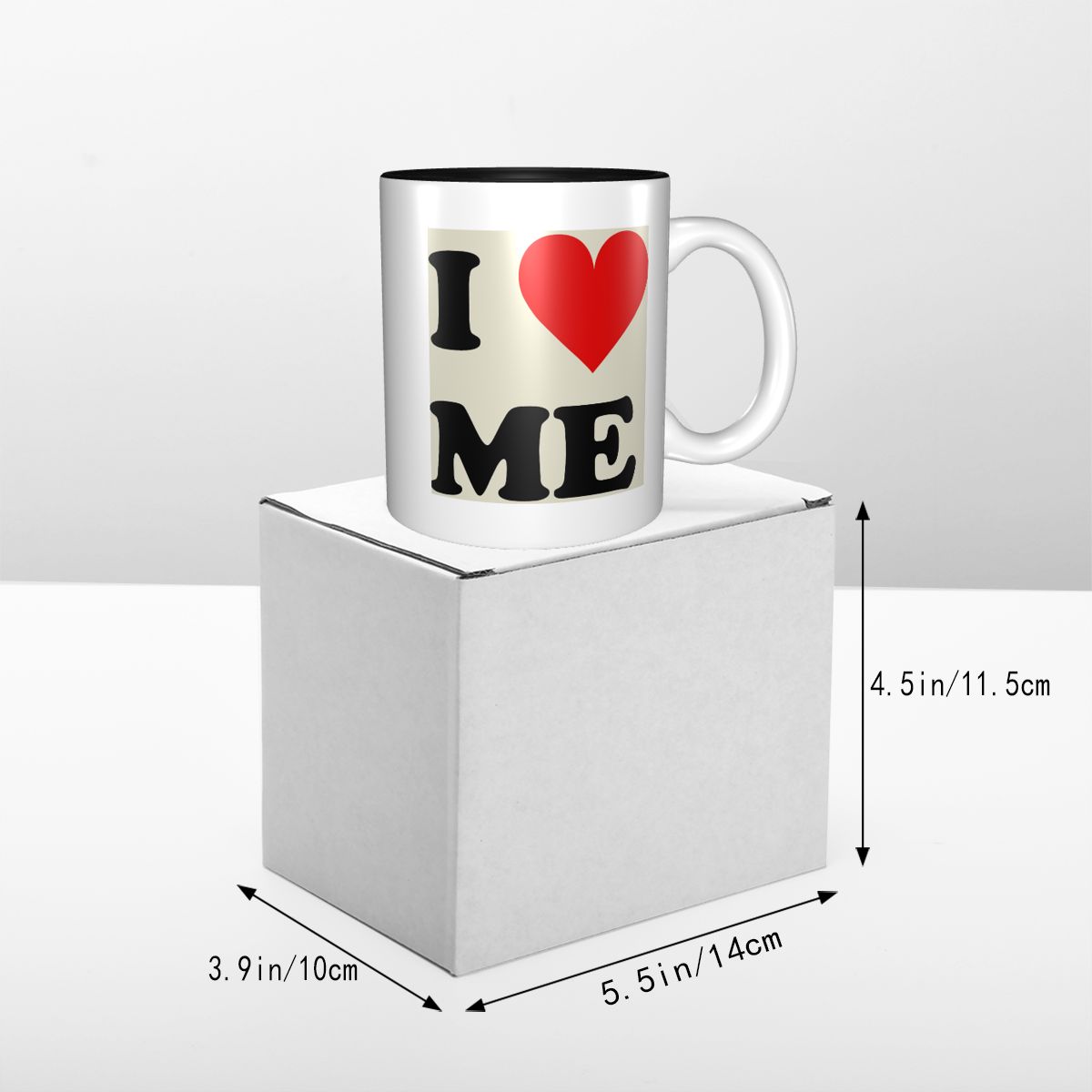 나는 나 자신을 사랑한다 하트 머그 재미있는 세라믹 커 - Coffee Tea And Me 리뷰 및 가격