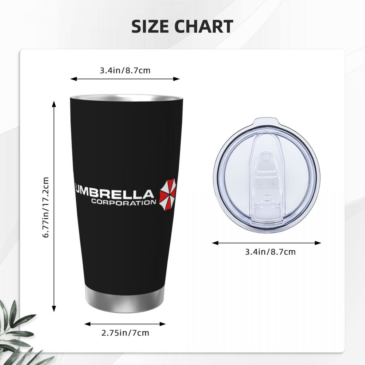 Umbrella Corporation 텀블러 진공 단열 - Coffee Tea For Me 리뷰 및 가격