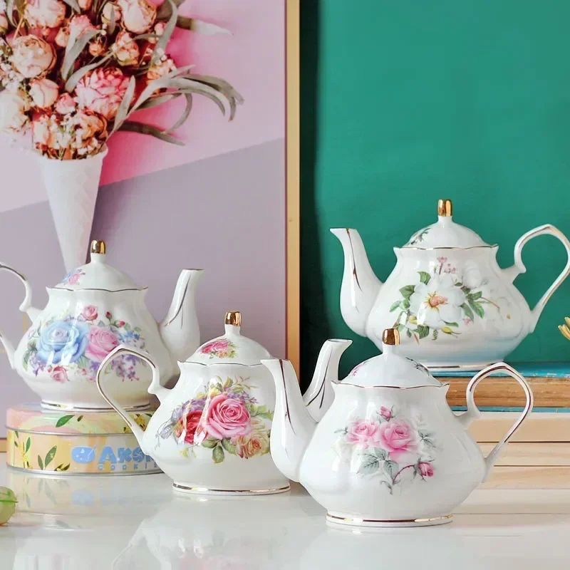 노블 본 차이나 500ML 티포트 핑크 카멜리아 포트  - Coffee Tea Jug 리뷰 및 가격