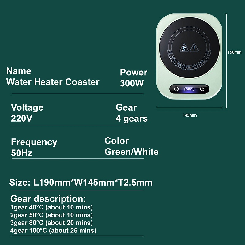 300W 전기 커피/우유 컵 히터 가정용 4단계 온도  - Coffee Tea Water Heater 리뷰 및 가격