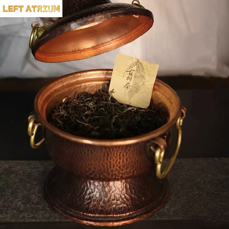 다기능 순수 구리 핫팟 수공예 꽃병 잎사귀 커피콩 용기 - Coffee Tea Leaf And Bean 리뷰 및 가격