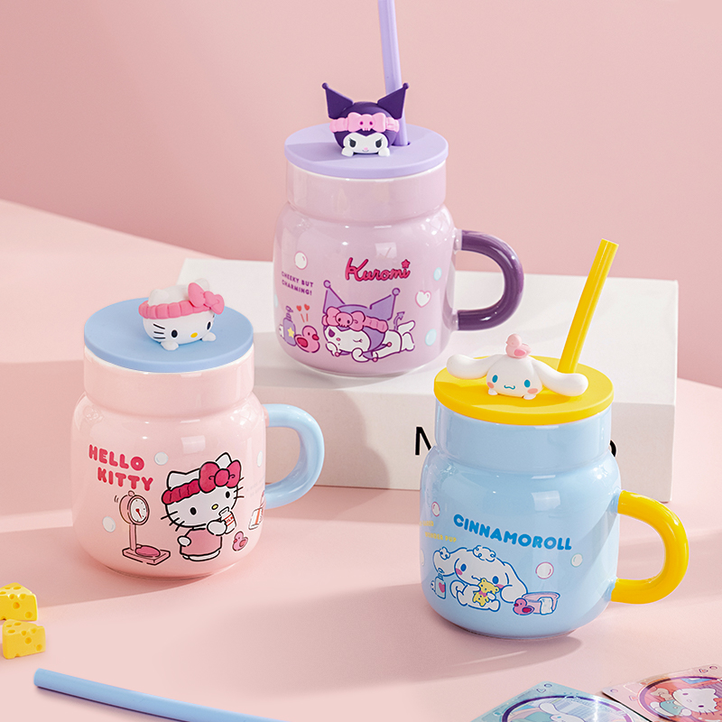 산리오 450ml 세라믹 머그컵 헬로키티 쿠로미 만화  - Coffee Tea For Me 리뷰 및 가격