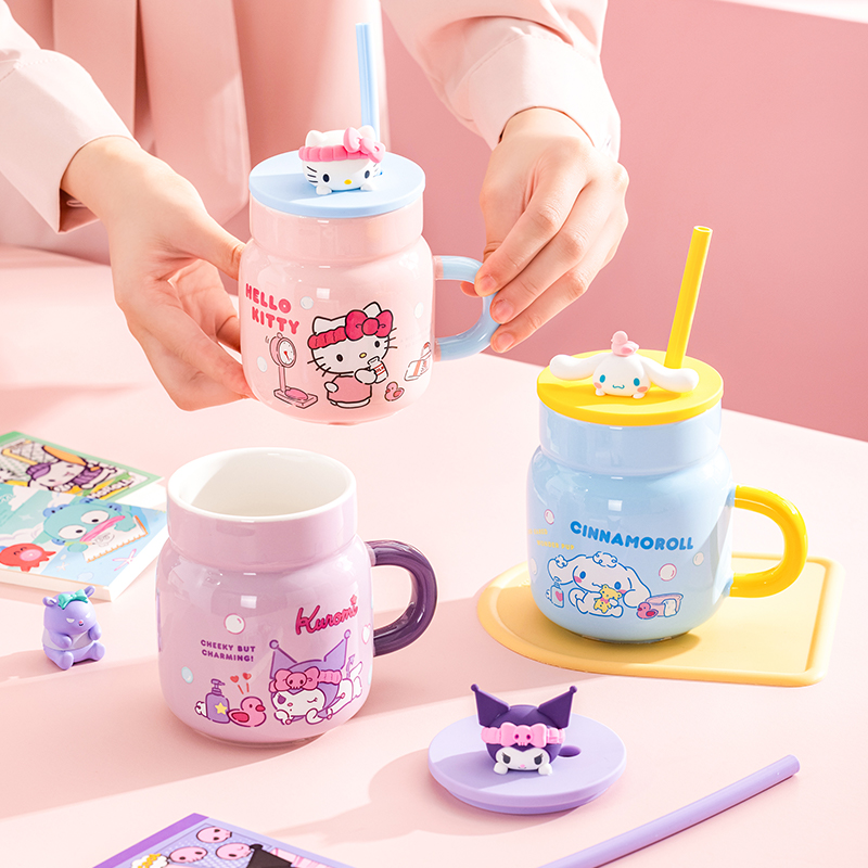 산리오 450ml 세라믹 머그컵 헬로키티 쿠로미 만화  - Coffee Tea For Me 리뷰 및 가격