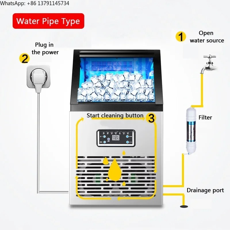 60FF 제빙기 60kg 상업용 가정용 바, 커피, 밀 - Coffee Tea Machine For Home 리뷰 및 가격