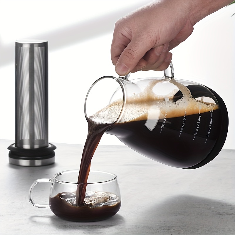24온스 클래식 유리 콜드브루 커피 피처, 수동 푸어오 - Coffee Tea Jug 리뷰 및 가격