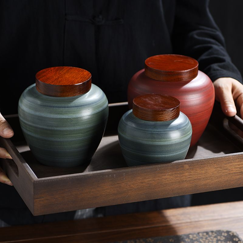 레트로 세라믹 차잎 보관함 창의적인 밀폐 캔디 보관함  - Coffee Tea Leaf And Bean 리뷰 및 가격
