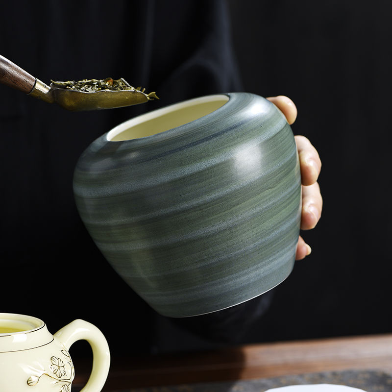 레트로 세라믹 차잎 보관함 창의적인 밀폐 캔디 보관함  - Coffee Tea Leaf And Bean 리뷰 및 가격