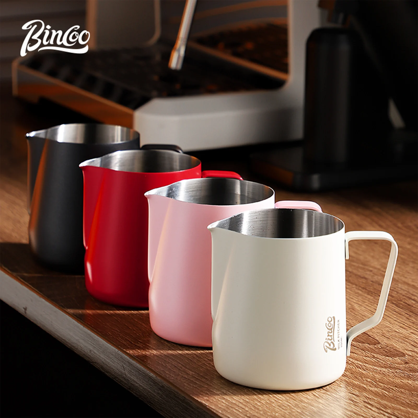 BINCOO 350/600ML 커피 우유 거품 피처 주 - Barista Milk Jug 리뷰 및 가격